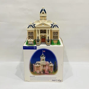 🌟Dept 56 The Original Snow Village Town Hall #55044, funzionante, completo, BELLO! - Foto 1 di 7