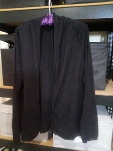 Ladies Black Open Cardigan - size L - Picture 1 of 3