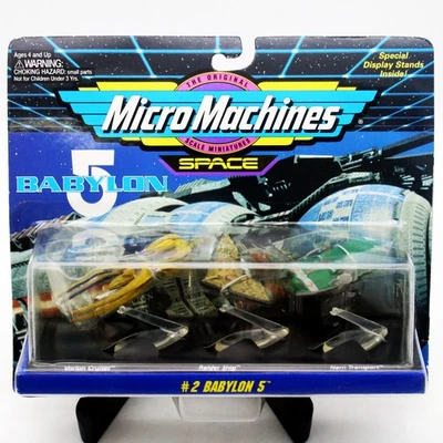Vehículos Vorlon Narn Raider Babylon 5 Micro Machines #2 65620 1994 de colección nuevos en caja Foto 1 de 4