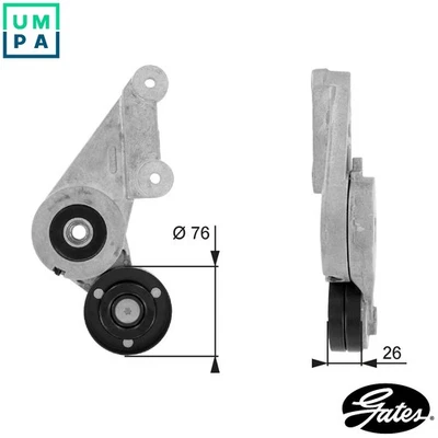 BELT TENSIONER VRIBBED BELT T38304 FOR RENAULT LAGUNA/Nevada/Grandtour  VOLVO - Image 1 of 4