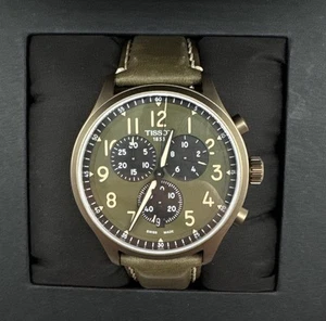 Montre homme Tissot Chrono XL 45mm T116.617.36.092.00 kaki - Photo 1/11