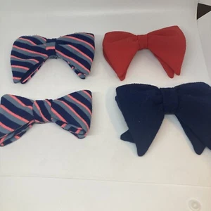 Lot of 4 Vintage Clip On Ties, Retro - Picture 1 of 10