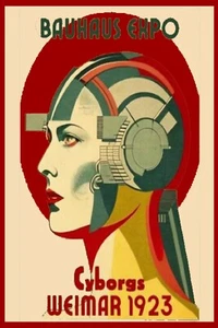 Bauhaus Cyborg Weimar Modern Mechanical Man 1925 Poster Giclée Neu UV Druck Selten - Bild 1 von 3
