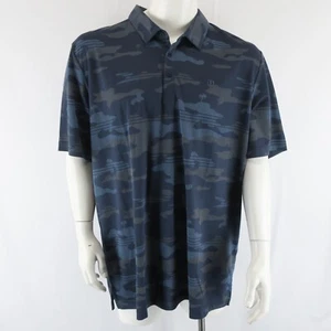 Travis Mathew Short Sleeve Golf Polo Shirt Mens XXXL 3XL Camo Palm Tree Print - Picture 1 of 11