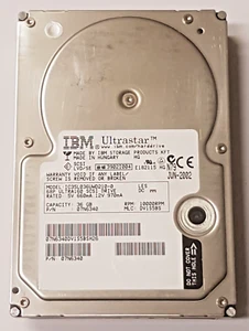 36 GB IBM IC35L036UWD210-0 Pn 07N6340 U160 SCSI 68-Pin 10K HDD 3.5 " Hard Drive - Picture 1 of 1