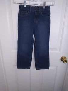 Cat & Jack Boys Relax Straight  Jeans Blue Pockets  Super Stretch Denim SZ 5 - Picture 1 of 9