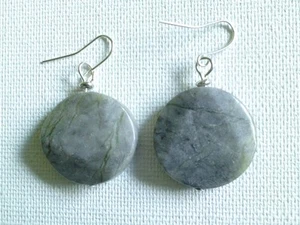 Grey Serpentine earrings - Picture 1 of 2