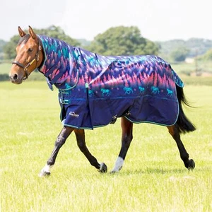 Shires Highlander Original 200g Turnout Combo Rug - Navy Forest - Picture 1 of 3