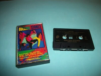 THE ROLLING STONES: Dirty Work Chrome CRO2 CBS CANADA Cassette Tape TESTED EX - Image 1 of 3