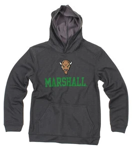 NCAA Youth Marshall Thundering Herd Performance Hoodie, Gray - Picture 1 of 5