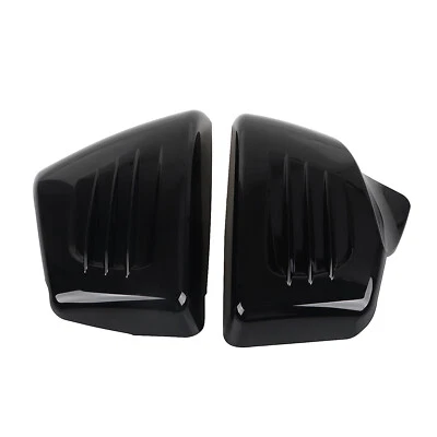 Vivid Black Battery Side Covers Set For Honda Shadow ACE 1100 VT1100C2 /CT Tour - Image 1 of 4