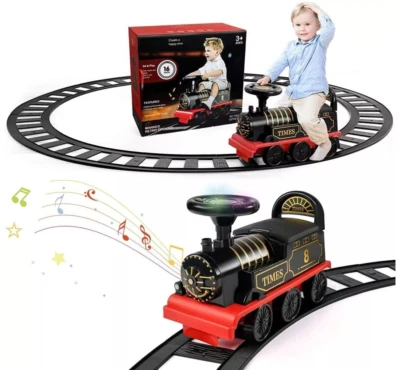 6V Kids Ride On Train Track Electric Ride On Toy Car for Toddlers Sammar Gifts
