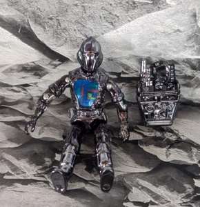G.I. Joe Black Death Chrome Plated Black Major B.A.T Battle Android Trooper ARAH - Picture 1 of 3