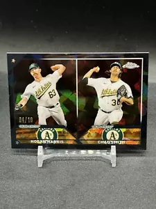 2023 Topps Chrome Update Sapphire Hogan Harris and Chad Smith Black /10 USCS49 - Picture 1 of 2
