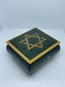 Sorrento Italy Reuge Swiss 18 Note Star of David Music Box "HATIKVAH" ~ NOT WORK - Picture 1 of 11