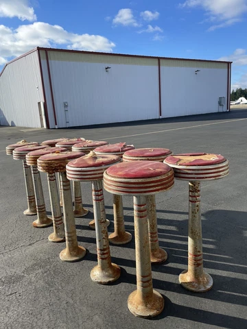 antique malt shop stools Cover
