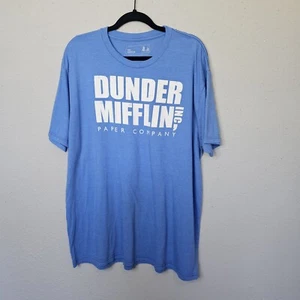 The Office TV Show Tee Shirt Men 2X Women Blue Dunder Mifflin Novelty Fun Merch - Picture 1 of 7