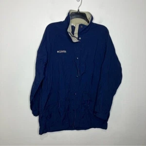 Columbia Windbreaker Cinch Waist Navy Blau Damen Gr. Medium Oversized Outdoor - Bild 1 von 8
