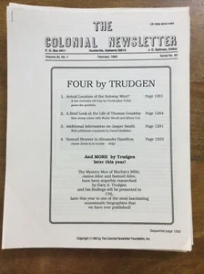 Lot Of 10 Colonial Newsletter Feb, 1992-Apr 1995 No:90-99 - Picture 1 of 10