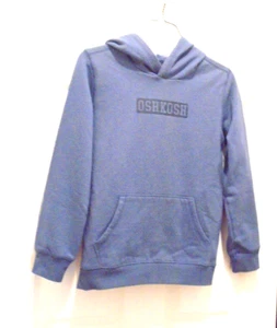 OSHKOSH B'GOSH - BOYS SIZE 14 14A - BLUE FLEECE LINED HOODED HOODIE - EUC - Picture 1 of 3