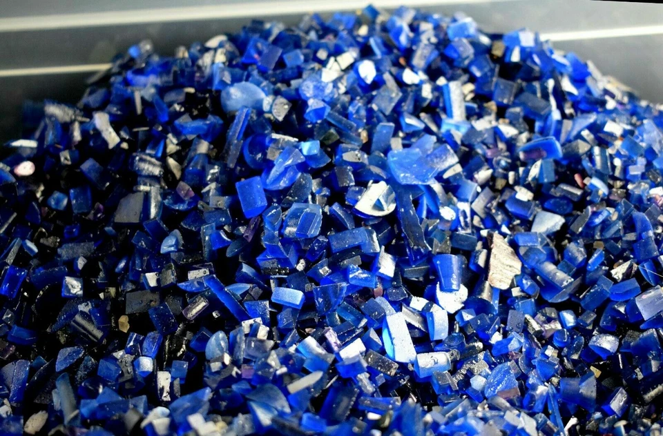  Lote grande áspero de piedras preciosas naturales de tanzanita azul sin tratar 5000 quilates/1 kg BG Foto 1 de 4