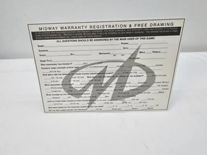 1x Mortal Kombat 4 (Nintendo 64 N64) C-MID-NUS-USA Registration Card Only - Picture 1 of 2