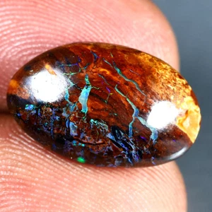 8.22 ct Mesmerizing Fancy (17 x 11 mm) Multi Australian Koroit Boulder Opal - Picture 1 of 1