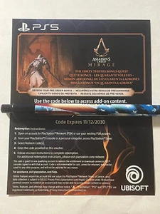 Assassin's Creed Mirage Forty Thieves Quest Preorder Bonus DLC PlayStation 5 PS5 - Bild 1 von 1