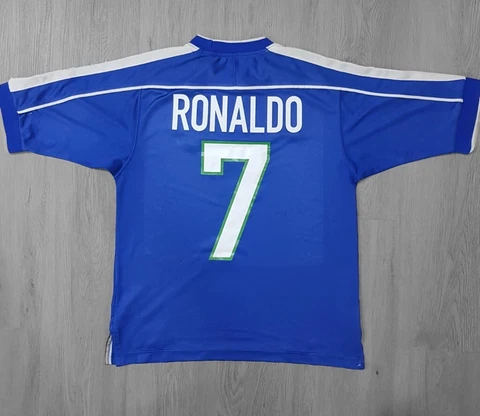 Brazil 1999 U20 World Cup soccer  Jersey  Ronaldo Ronaldinho Football shirt Cover