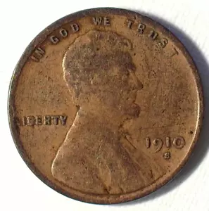 1910-S LINCOLN CENT FINE+ - Picture 1 of 2