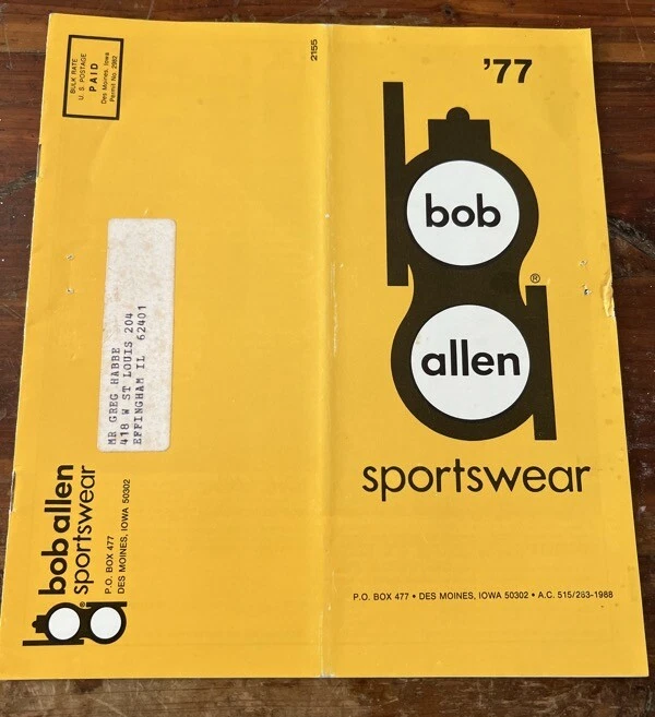 1977 Bob Allen's Gun Club Sportswear Catalog Hunting Shooting Clothes Vintage VG - Image 1 of 1