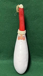 Handbemalter rustikaler Weihnachtsmann Kürbis Weihnachten 16 Zoll Kunsthandwerk signiert OOAK - Bild 1 von 8