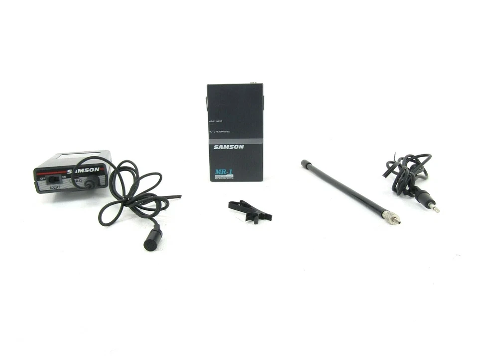 Samson MR-1 Micro-Receiver & ST-2 VHF FM Transmitter w/ Sony Mic - Channel 1 - Image 1 of 1