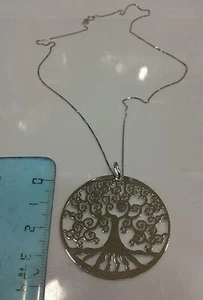 Collier Et Pendentif avec La Arbre de Vie Argent 925 Mecklace Silver 925 - Picture 1 of 1