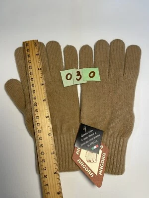 Guantes de lana de invierno (angora, cachemir, lana natural). Made in Italy Foto 1 de 2