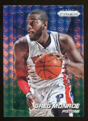 GREG MONROE 2014-15 Panini Prizm #103 Blue Green Mosaic Prizm SP - Image 1 of 2