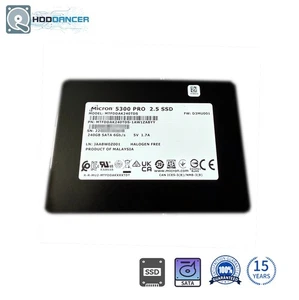 Micron MTFDDAK240TDS 5300 PRO 240GB 2.5" 6Gb/s SATA SSD MTFDDAK240TDS-1AW1ZABYY - Picture 1 of 1