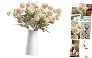 10 Pcs Artificial Flowers Pompon Mum Fake Flowers, Faux Small Mini - Picture 1 of 7