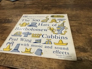 Dr. Seuss The 500 Hats of Bartholomew Cubbins RCA 45 RPM Very Rare Record - Picture 1 of 7