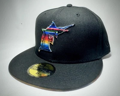 Manta tejida 59Fifty talla 8 para hombre MLB Florida Marlins décimo aniversario Foto 1 de 4