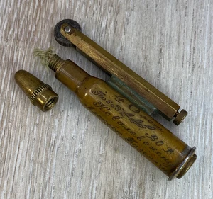 Petrol lighter vintage Soviet soldier military WWII hand made - Picture 1 of 10
