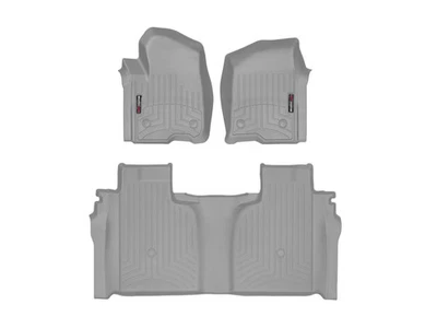 WeatherTech FloorLiner for 2019-2025 GMC Sierra 1500 - 1st & 2nd Row, Grey - Image 1 of 4