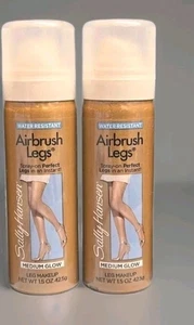 2x Sally Hansen Airbrush Legs Medium Glow 1.5oz Leg Makeup INSTANT TAN NEW - Picture 1 of 3