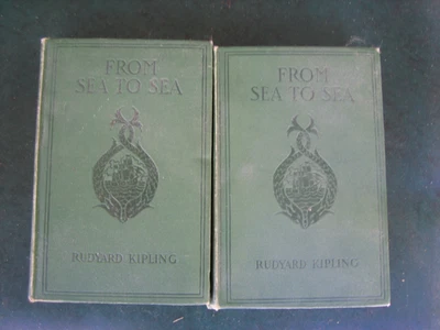 "From Sea to Sea" 2-Volume Set. Rudyard Kipling. 1899 Doubleday - Image 1 of 4