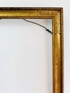 Antique 19th Ornate Century Victorian Gold Gilt PICTURE FRAME Carved Wood 9x12 - Picture 1 of 12