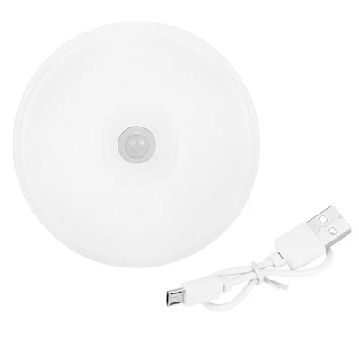 DéTecteur de Mouvement PIR Veilleuse LED Lampe de Nuit Rechargeable USB à I1774 - Photo 1/4