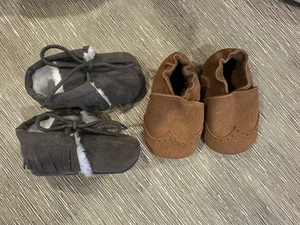 Baby Jungen Krippe Schuh Gr. 6- 12 Monate 2 Paar - Bild 1 von 8