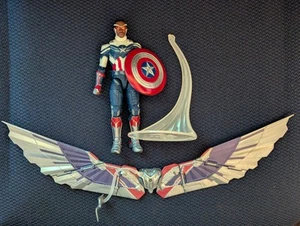 Marvel Legends Disney+ Falcon Sam Wilson Captain America BAF Hasbro 6" MCU - Picture 1 of 4