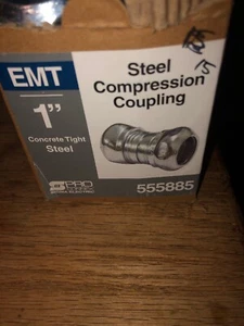 15EA - PRO CONNEX 02-54542 BRAND NEW 1" EMT STEEL COMPRESSION COUPLING 555885 - Picture 1 of 4