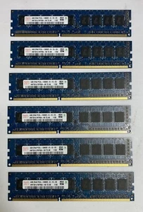 24GB Kit (6 x 4GB) Hynix HMT351U7BFR8A-H9 T0 AB PC3L-10600E DDR3 ECC Server RAM - Picture 1 of 3